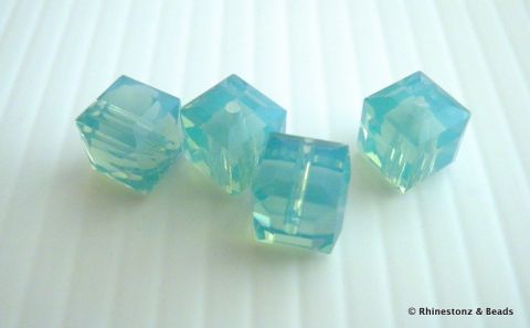 Swarovski Cube Art 5601 Pacific Opal 6mm